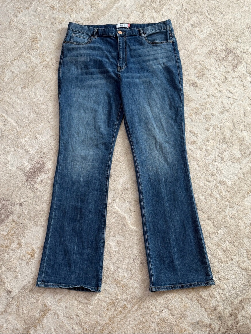 CAbi Women's Dark Blue Flare Jeans Tall 16